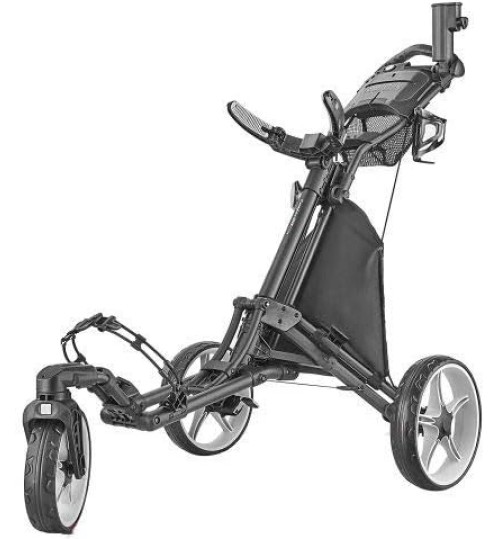 Caddytek Lite Auto +360 3 Wheel Golf Cart Swivel 